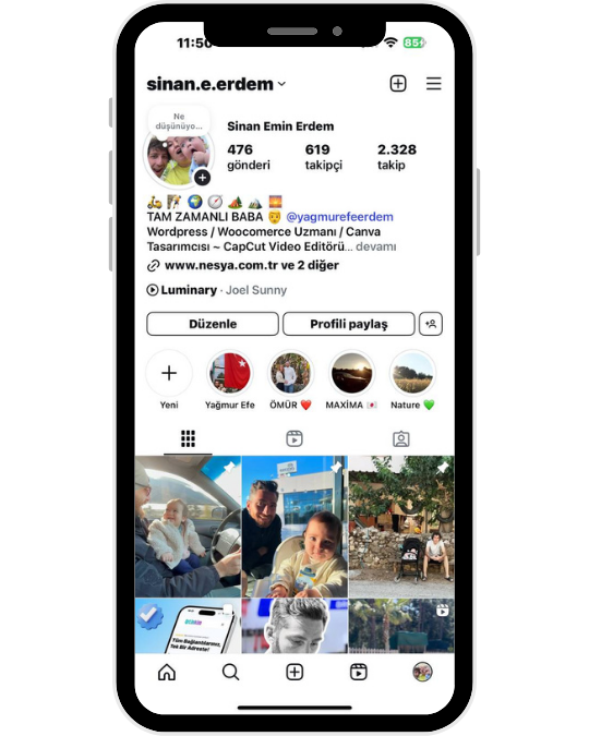 Sinan Emin ERDEM İnstagram Hesabı